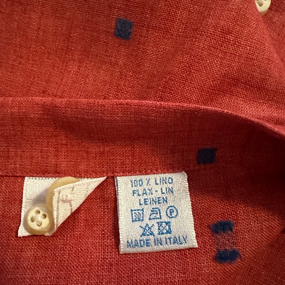 Martin Dingman Linen Dress Shirt | Size L - Picture 5 of 5